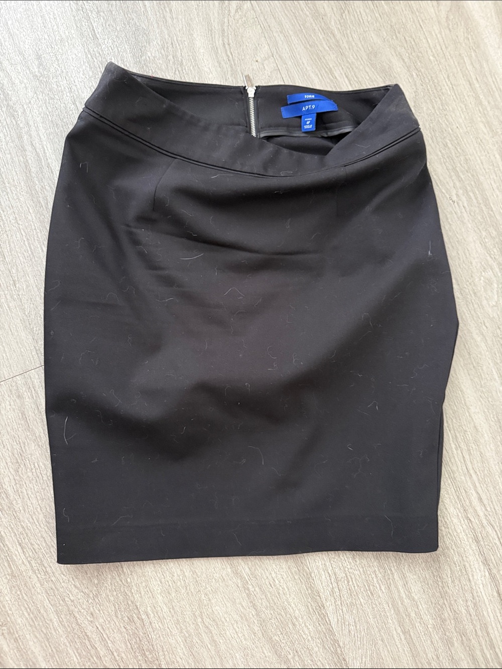 Apt. 9 Black Ponte Pencil Skirt with Back Zip